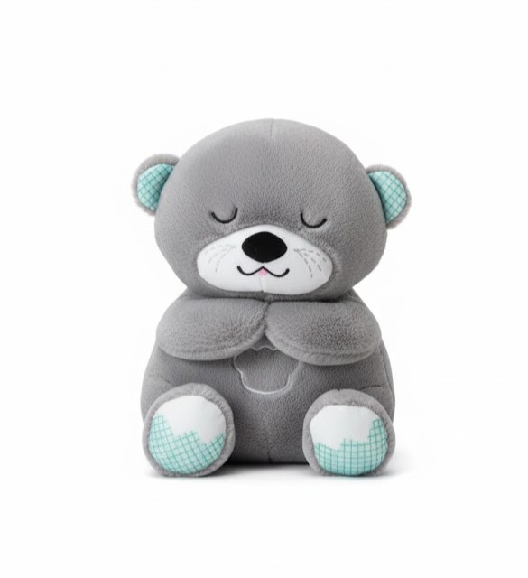 دب راحة النوم الرمادي